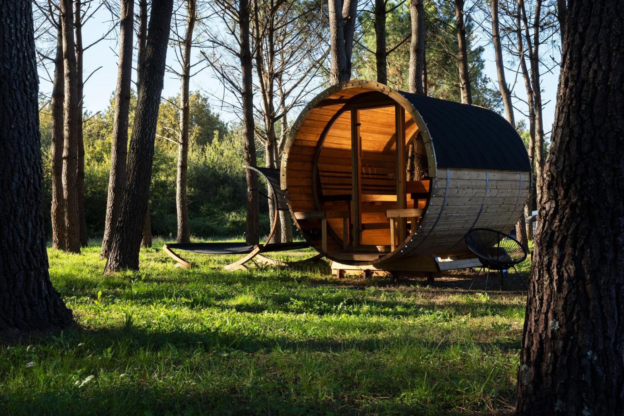 L Ost In Sensations -Hebergements Insolites Et Suites De Luxe Spa Sauna Piscine Foret Marcenais Exterior foto