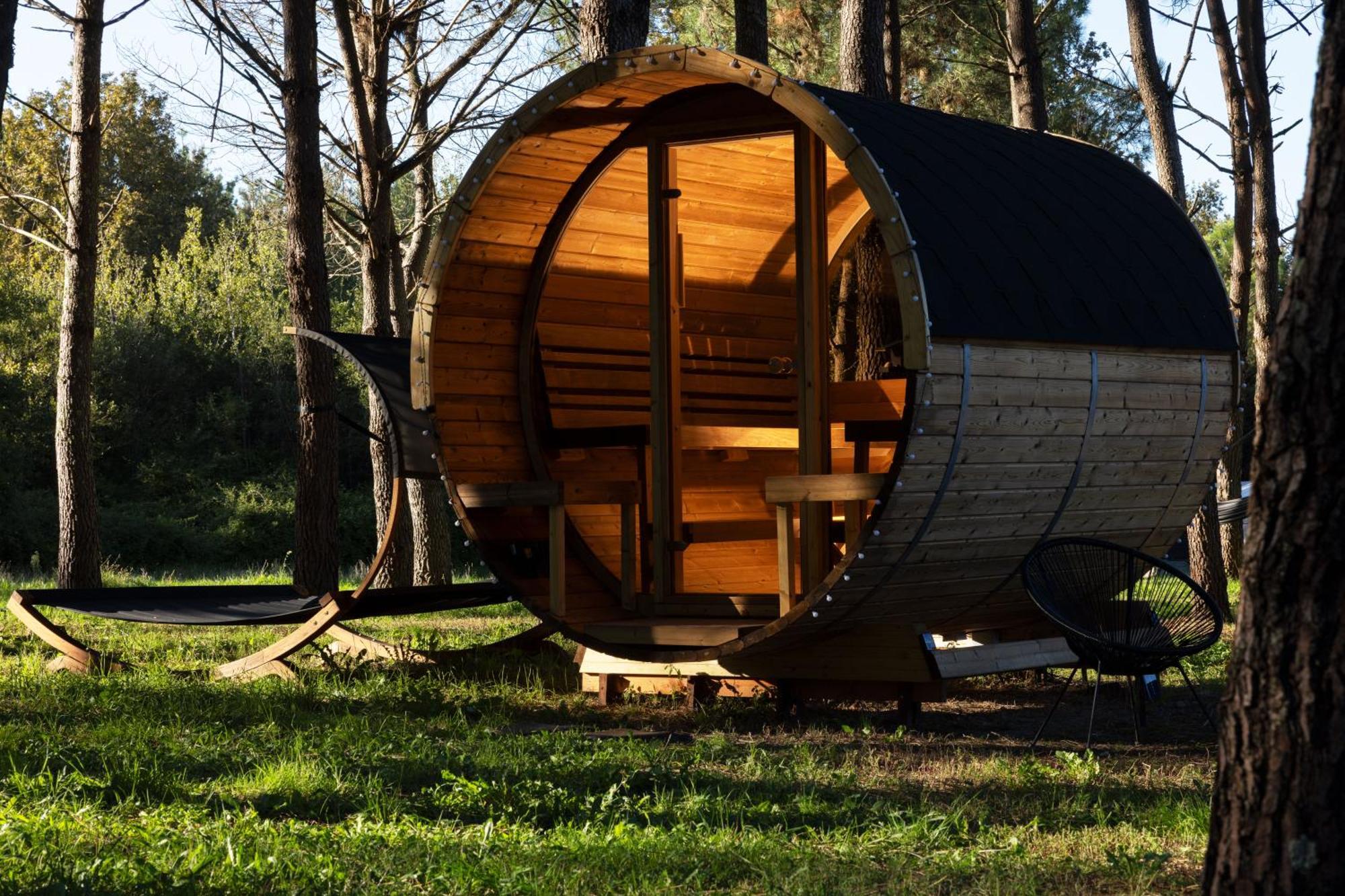 L Ost In Sensations -Hebergements Insolites Et Suites De Luxe Spa Sauna Piscine Foret Marcenais Exterior foto